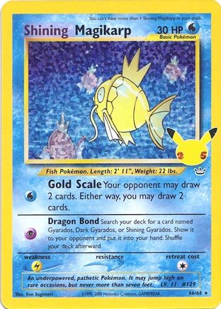 Shining Magikarp (66/64) [Célébrations : 25e anniversaire - Collection classique] 