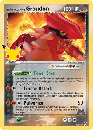 Groudon de Team Magma (9/95) [Célébrations : 25e anniversaire - Collection classique] 