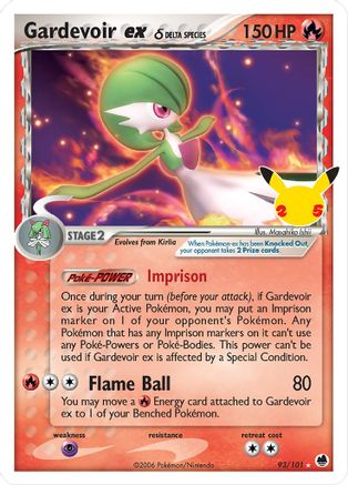 Gardevoir ex (93/101) (Espèces Delta) [Célébrations : 25e anniversaire - Collection Classique] 