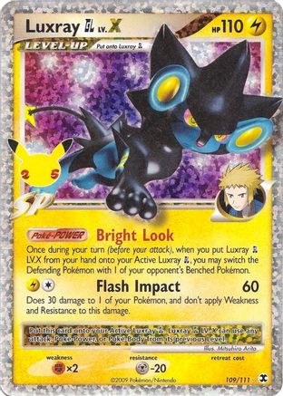 Luxray GL LV.X (109/111) [Célébrations : 25e anniversaire - Collection Classique] 