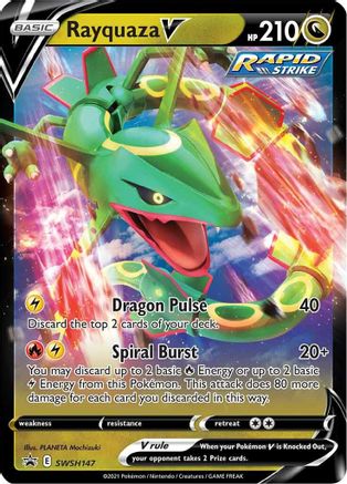 Rayquaza V (SWSH147) [Épée et Bouclier : Promos Black Star] 