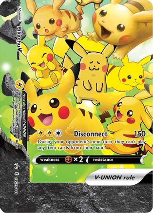Pikachu V-Union - SWSH141 SWSH141/307 - [SWSH Sword & Shield Promo Cards] Holofoil