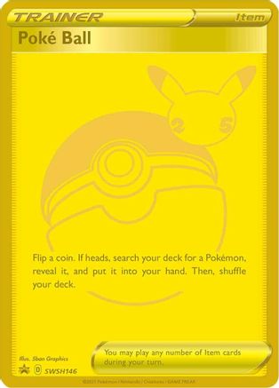 Poke Ball (SWSH146) (Célébrations) [Épée et Bouclier : Promos Black Star] 