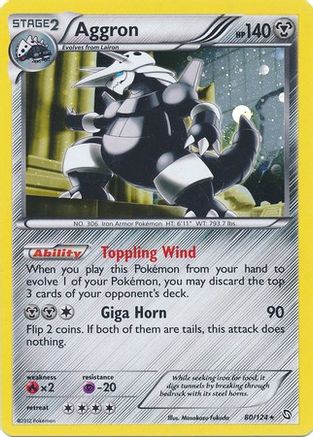Aggron (80/124) (Cosmos Holo) [Noir et Blanc : Dragons Exaltés] 