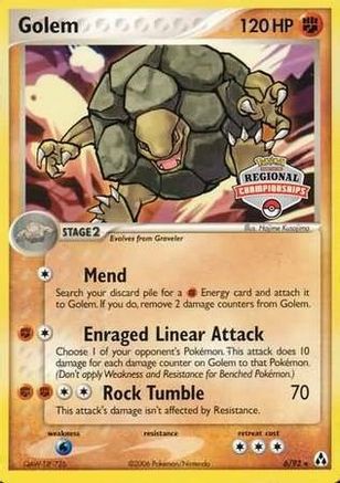 Golem (6/92) (Promo du championnat régional) [EX : Legend Maker] 