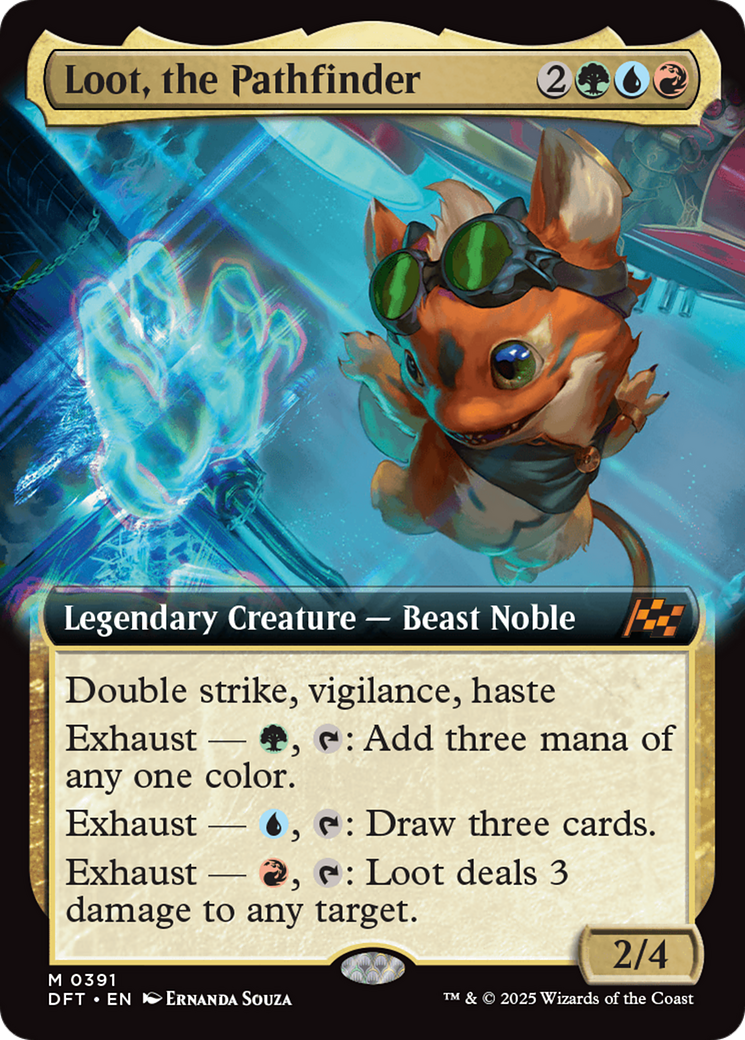 Loot, the Pathfinder (Extended Art) (DFT-391) - [Aetherdrift]