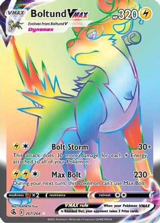 Boltund VMAX (Secret) 267/264 - [SWSH08 Fusion Strike] Holofoil