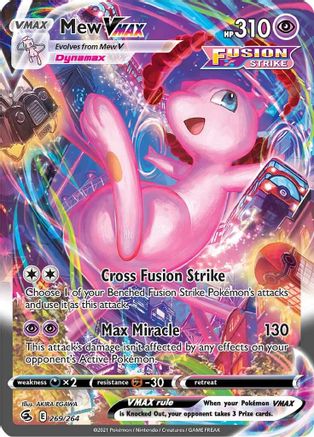 Mew VMAX (269/264) [Épée et Bouclier : Fusion Strike] 