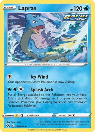 Lapras (054/264) [Épée et bouclier : Fusion Strike] 