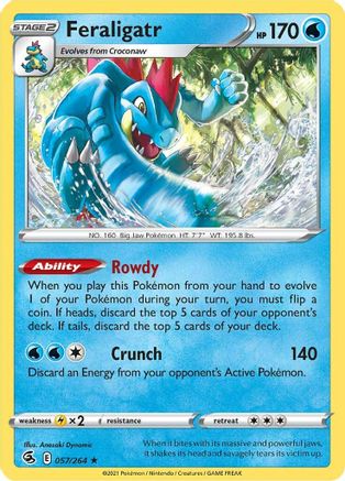 Feraligatr (057/264) [Épée et bouclier : Fusion Strike] 