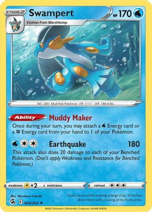 Swampert 64/264 - [SWSH08 Fusion Strike] Holofoil