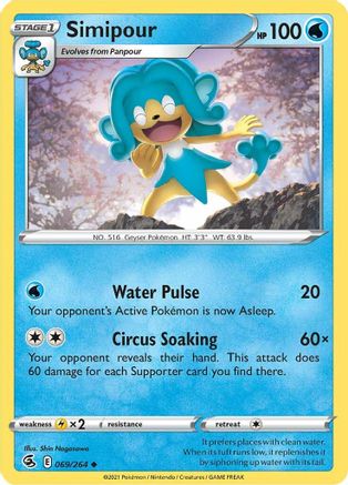 Simipour (069/264) [Épée et Bouclier : Fusion Strike] 