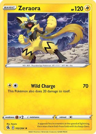 Zeraora (102/264) [Épée et bouclier : Fusion Strike] 