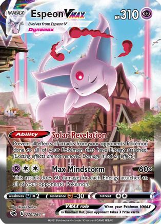 Espeon VMAX (Alternate Art Secret) 270/264 - [SWSH08 Fusion Strike] Holofoil