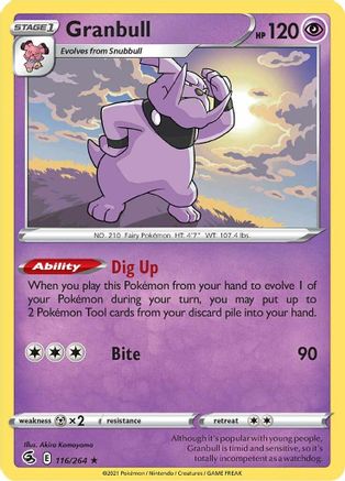 Granbull (116/264) [Épée et bouclier : Fusion Strike] 