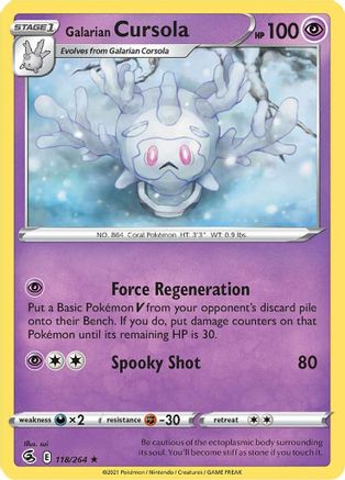 Galarian Cursola 118/264 - [SWSH08 Fusion Strike]