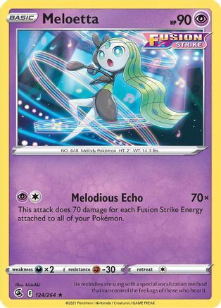 Meloetta (124/264) [Épée et Bouclier : Fusion Strike] 