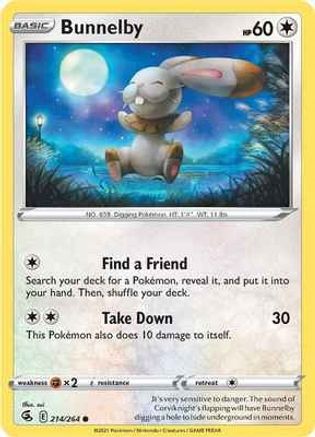 Bunnelby (214/264) [Épée et bouclier : Fusion Strike] 