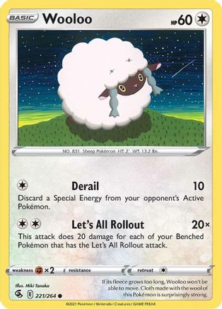 Wooloo (221/264) [Épée et Bouclier : Fusion Strike] 