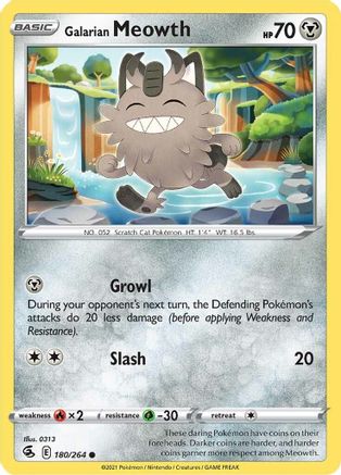 Galarian Meowth (180/264) [Sword & Shield: Fusion Strike]