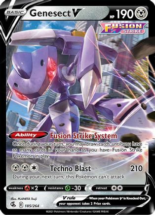 Genesect V (185/264) [Épée et Bouclier : Fusion Strike] 