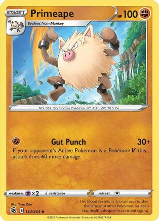 Primeape (134/264) [Épée et bouclier : Fusion Strike] 