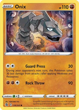 Onix (138/264) [Épée et bouclier : Fusion Strike] 