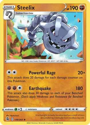 Steelix (139/264) [Épée et bouclier : Fusion Strike] 