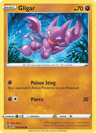 Gligar (140/264) [Épée et bouclier : Fusion Strike] 