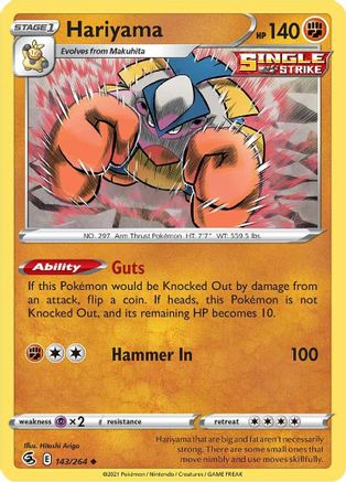 Hariyama (143/264) [Sword & Shield: Fusion Strike]