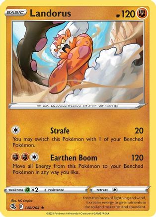 Landorus (148/264) [Épée et Bouclier : Fusion Strike] 