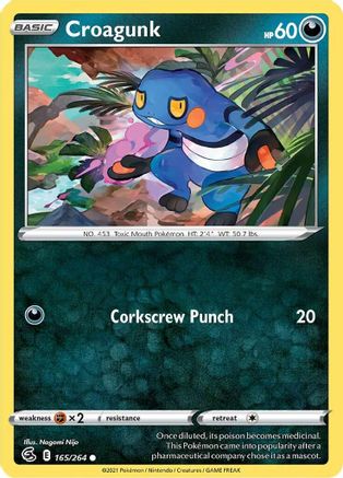 Croagunk (165/264) [Épée et bouclier : Fusion Strike] 