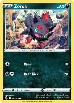 Zorua (170/264) [Épée et bouclier : Frappe de fusion] 