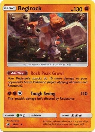 Regirock - 53/111 (Cosmos Holo) 53 - [SM Promos] Holofoil
