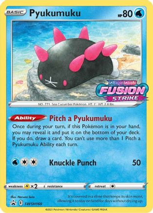 Pyukumuku - SWSH169 (Prerelease) SWSH169/307 - [SWSH Sword & Shield Promo Cards] Holofoil