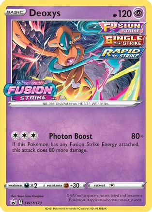 Deoxys - SWSH170 (Prerelease) SWSH170/307 - [SWSH Sword & Shield Promo Cards] Holofoil