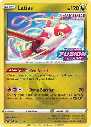 Latias - SWSH171 (Prerelease) SWSH171/307 - [SWSH Sword & Shield Promo Cards] Holofoil