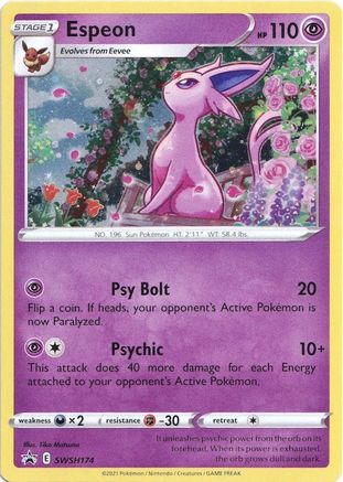 Espeon - SWSH174 SWSH174/307 - [SWSH Sword & Shield Promo Cards] Holofoil