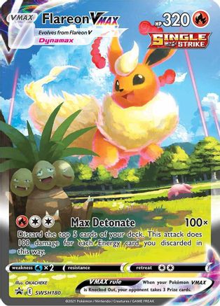 Flareon VMAX - SWSH180 SWSH180/307 - [SWSH Sword & Shield Promo Cards] Holofoil