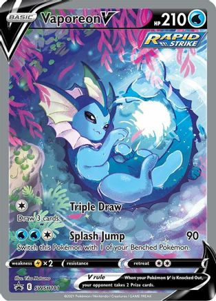 Vaporeon V - SWSH181 SWSH181/307 - [SWSH Sword & Shield Promo Cards] Holofoil