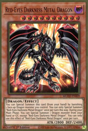 Red-Eyes Darkness Metal Dragon (MGED-EN009) - Maximum Gold: El Dorado 1st Edition
