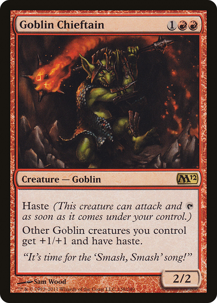 Goblin Chieftain (M12-138) - [Magic 2012] Foil