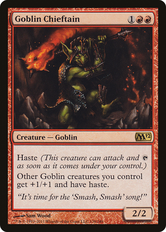 Goblin Chieftain (M12-138) - [Magic 2012] Foil