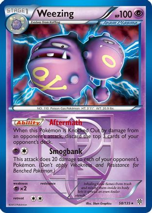 Weezing - 58/135 (Team Plasma) 58 - [Deck Exclusives]