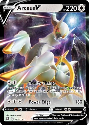 Arceus V (122/172) [Épée et bouclier : étoiles brillantes] 