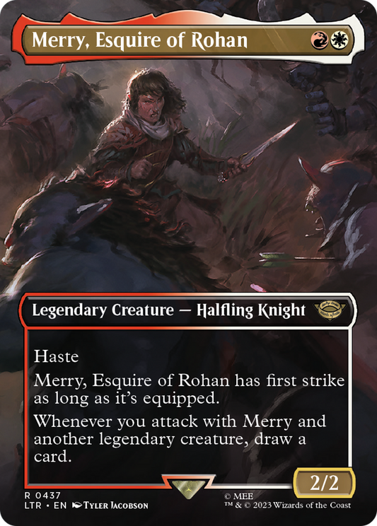 Merry, Esquire of Rohan (LTR-437) - [The Lord of the Rings: Tales of Middle-earth] (Borderless) Foil