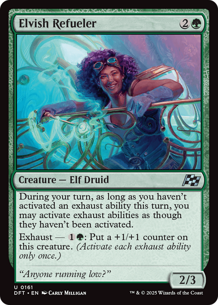 Elvish Refueler (DFT-161) - [Aetherdrift] Foil
