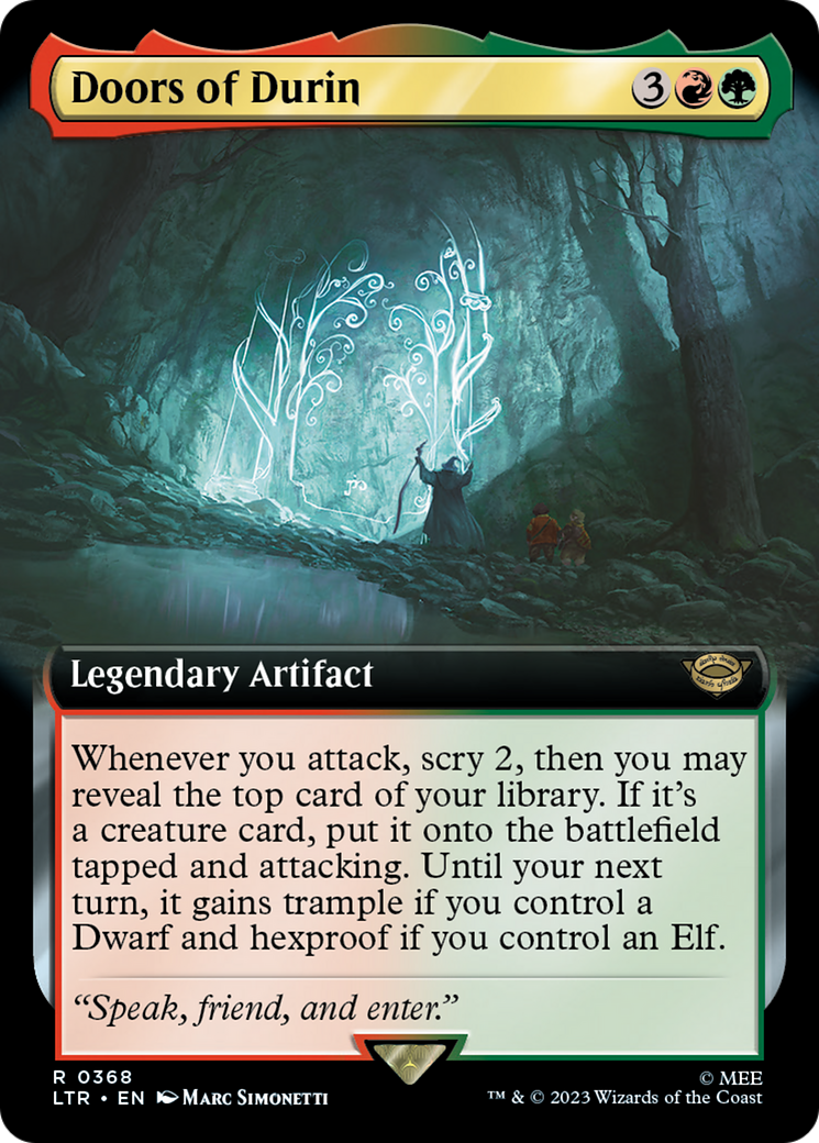 Doors of Durin (LTR-368) - [The Lord of the Rings: Tales of Middle-earth]: (Extended Art)