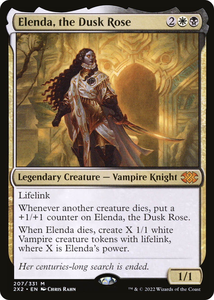 Elenda, the Dusk Rose (2X2-207) - [Double Masters 2022] Foil