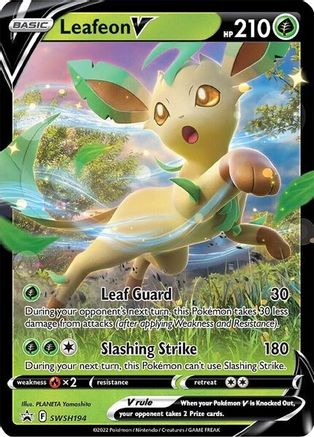 Leafeon V (SWSH194) [Épée et Bouclier : Promos Black Star] 